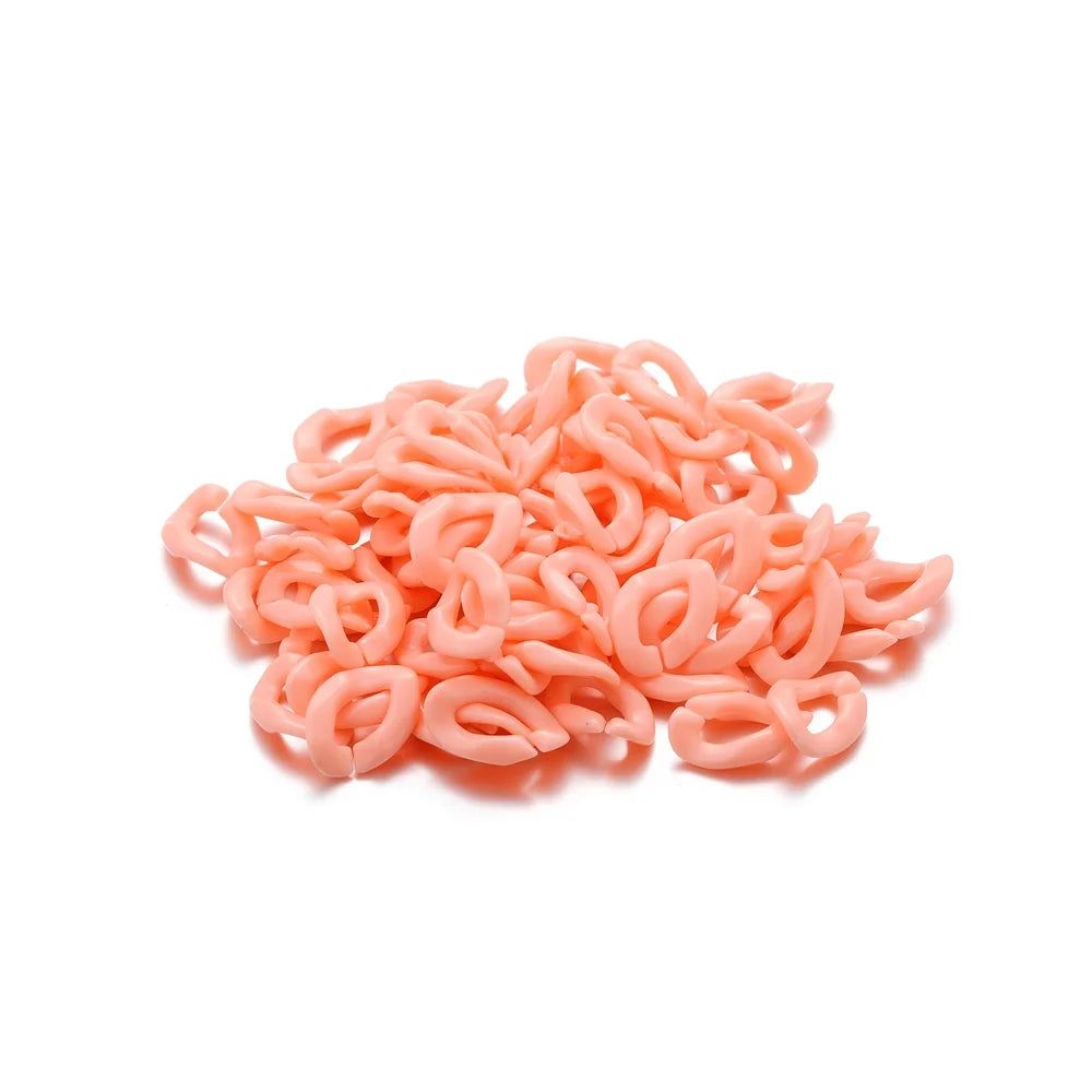 Acrylic Chain Links Colorful Twisted Necklace Parts DIY Jewelry Making