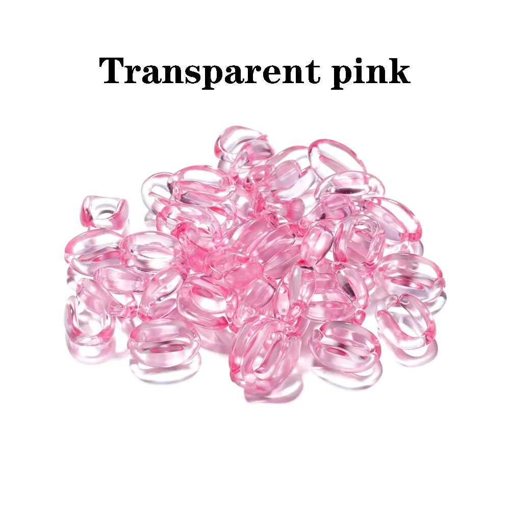 Acrylic Chain Links Colorful Necklace Bracelet Supplies DIY Jewelry Making
