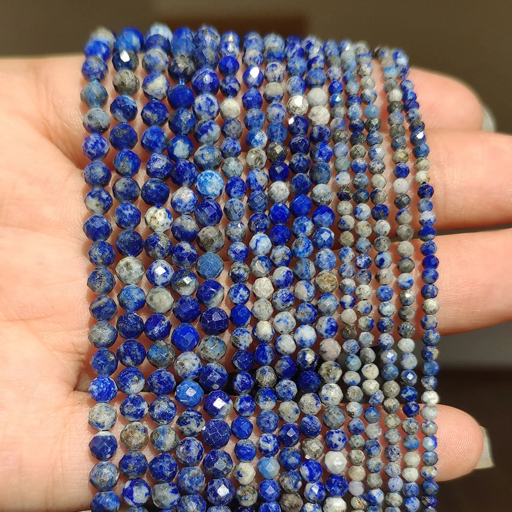 Stone Beads Tiny Faceted White Moonstone-Style for DIY Jewelry Making