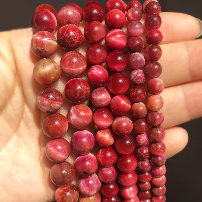 Stone Beads Yellow Tiger Eye Round Spacer Strand for DIY Jewelry Making