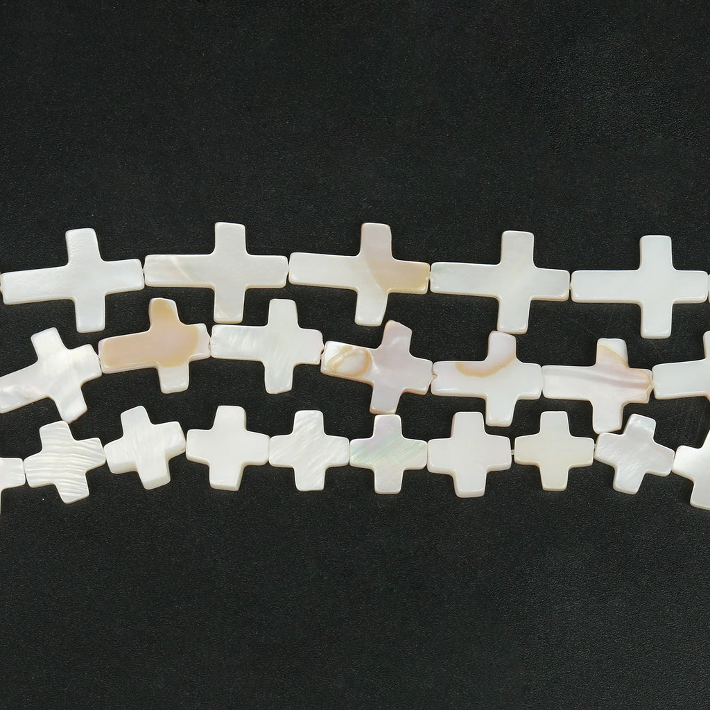 Shell Beads White Cross Mother-of-Pearl Styles for DIY Jewelry Making