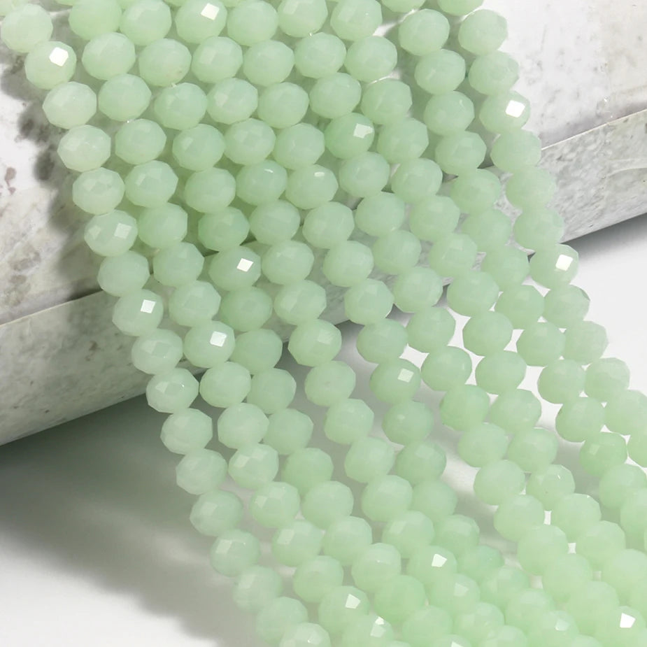 Glass Beads Faceted Round Multicolor Crystal-Style for DIY Jewelry Making