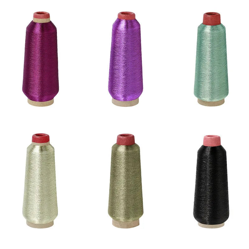 Embroidery Floss, Metallic Gold & Silver Colors for Handmade Needlework
