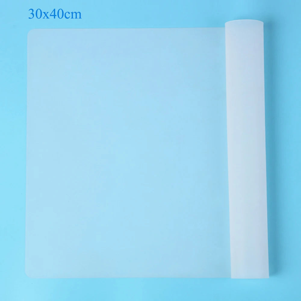 Clear Silicone Resin Work Mat — Non-Slip, Heat Resistant, 2 Sizes & 3 Colors