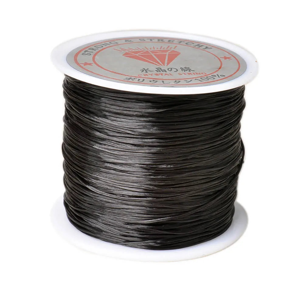 Elastic Beading Cord Black White Nylon Stretch String DIY Jewelry Making