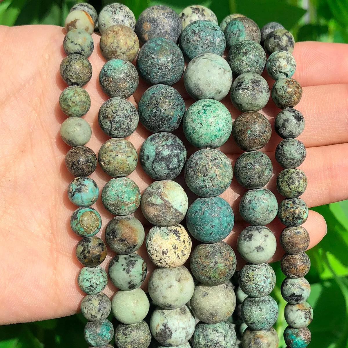 Stone Beads African Turquoise Tiger Eye Styles for DIY Jewelry Making
