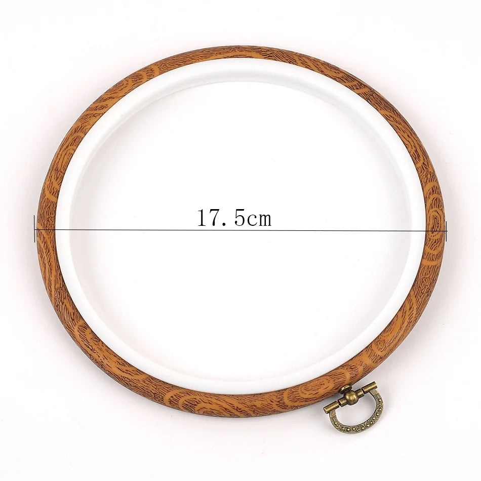 Embroidery Hoop, Wood-Effect Ring for Cross-Stitch & Needlecraft Projects