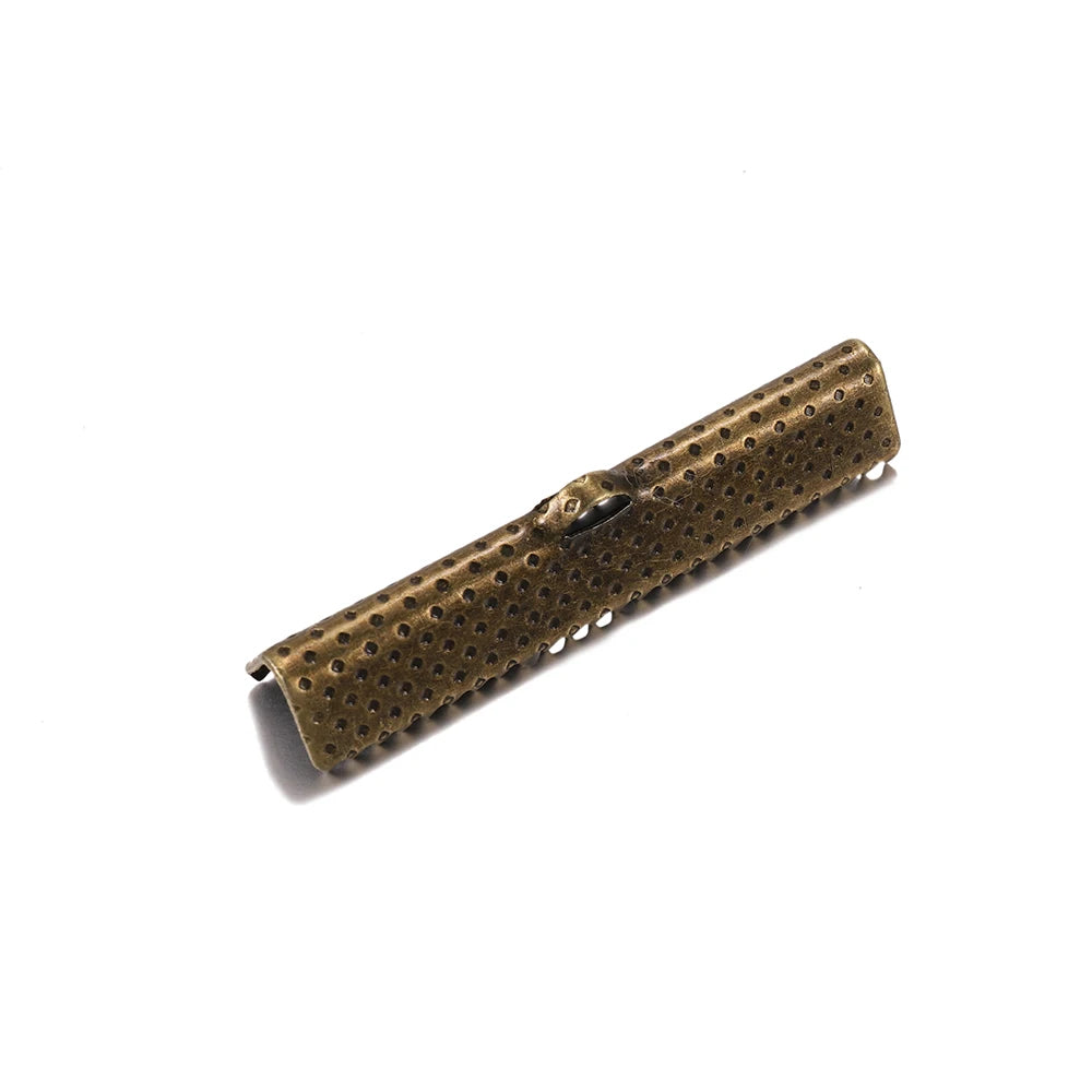 Cord End Findings Crimp Buckle Tips Clasp flat cover clasps DIY Jewelry Making