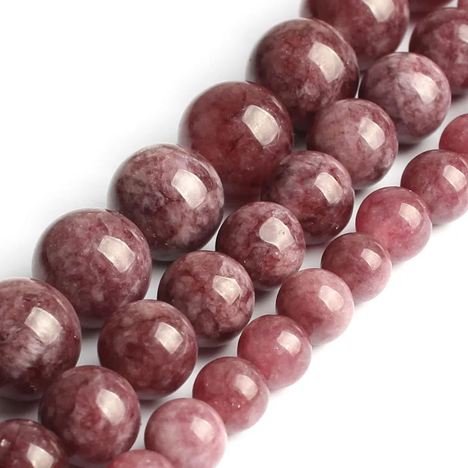 Stone Beads Round Blue Turquoise-Style for DIY Jewelry Making Bracelet Supplies