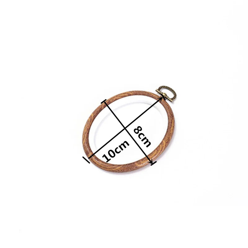 Embroidery Hoop, Wood-Effect Ring for Cross-Stitch & Needlecraft Projects