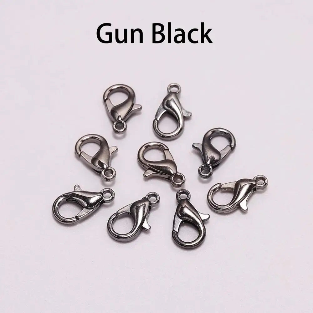 Lobster Clasps Gold Color Necklace Chain Connectors DIY Jewelry Making