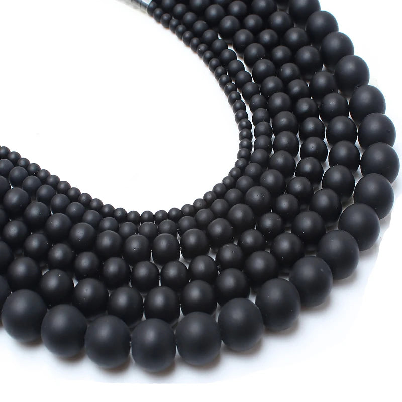 Stone Beads Matte Round Picasso Jasper Agate Styles for DIY Jewelry Making