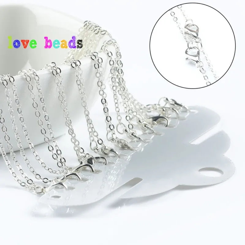 Necklace Chains Metal Open Links with Lobster Clasps DIY Jewelry Making