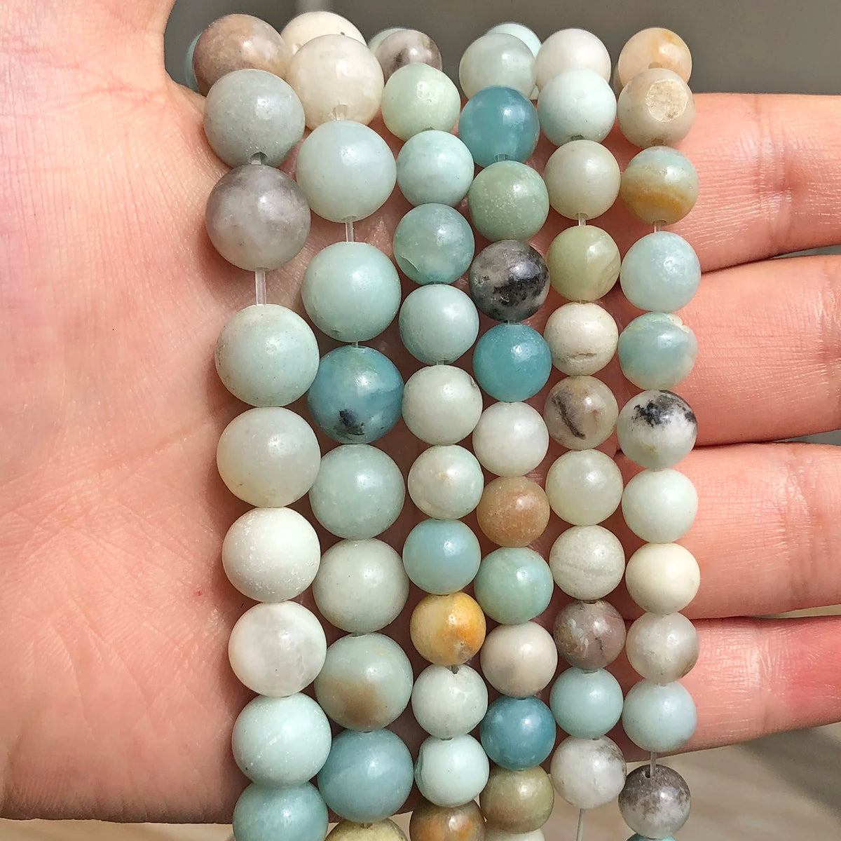 Stone Beads Lava Rose Quartz-Style Tiger Eye Turquoise-Style Labradorite