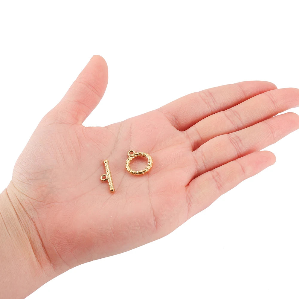 Toggle Clasps Stainless Steel OT Bracelet Connectors DIY Jewelry Making