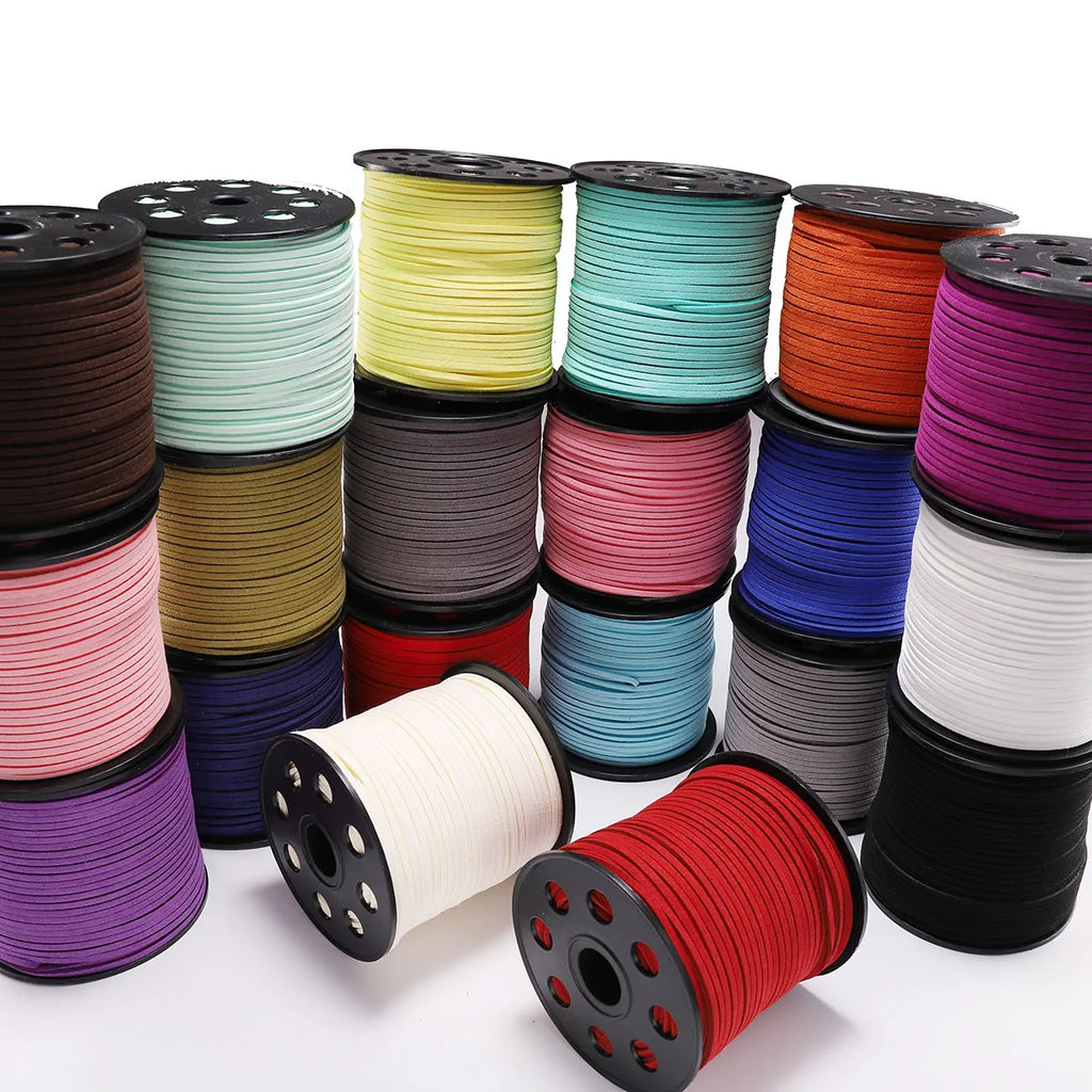 Beads Flat Faux Suede Braided Korean Velvet Leather Bracelet Bracelet Supplies