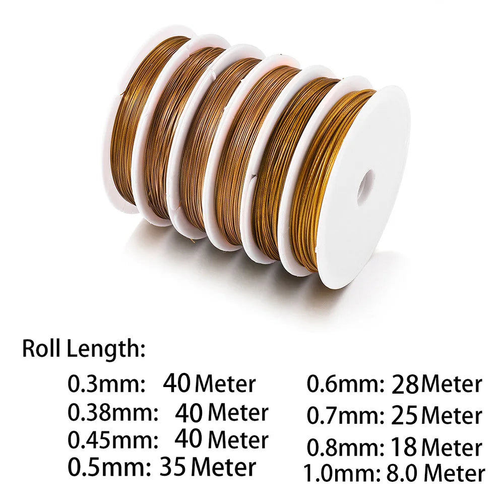 Beading Wire lots . Tough Stainless steel Tiger Tail Fit Bracelet Craft Supplies