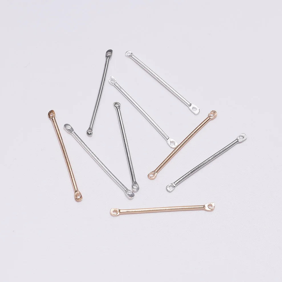 Earring Components Double Cylinder Bar Earrings Connecting DIY Jewelry Making