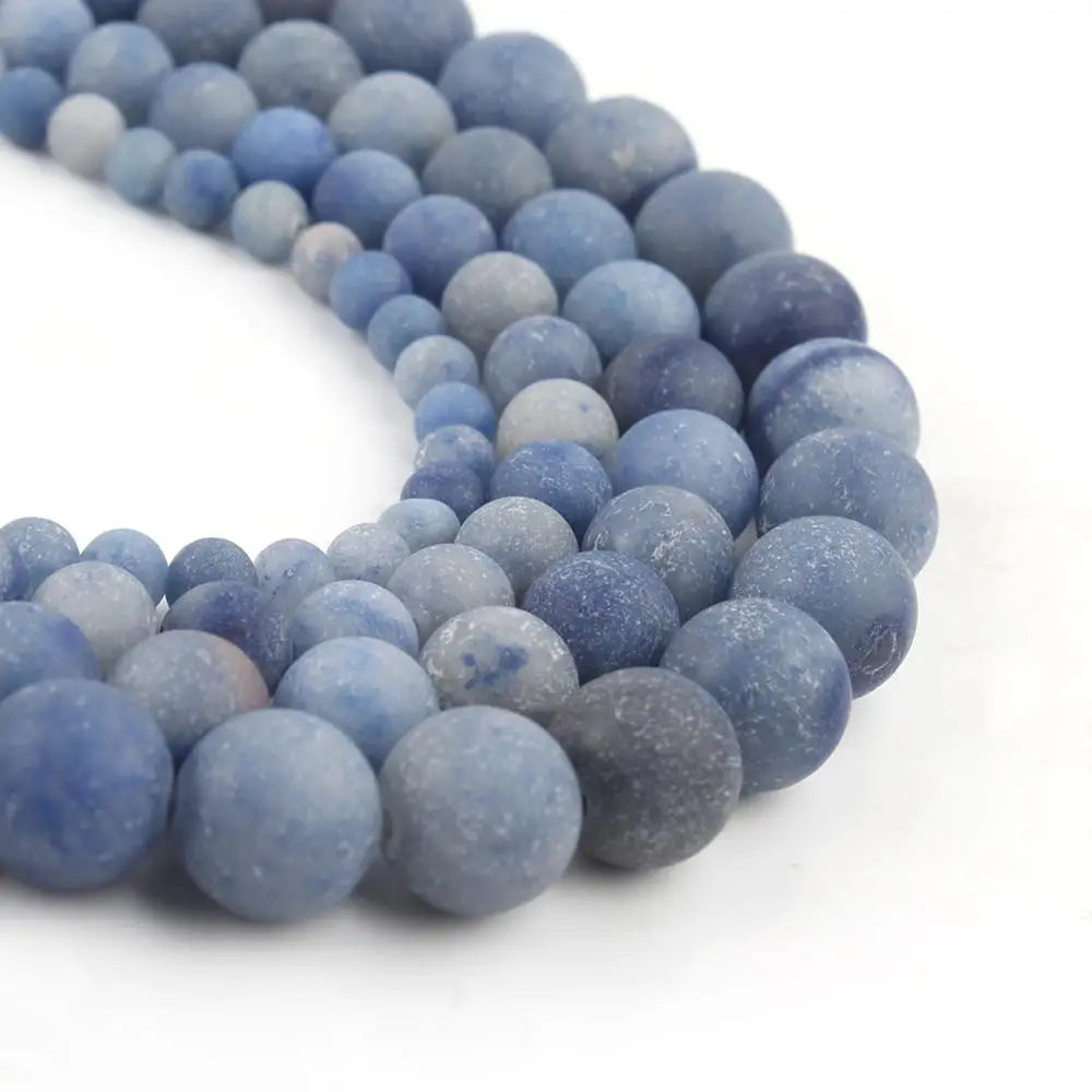 Stone Beads Matte Amazonite Agate Aventurine Styles for DIY Jewelry Making