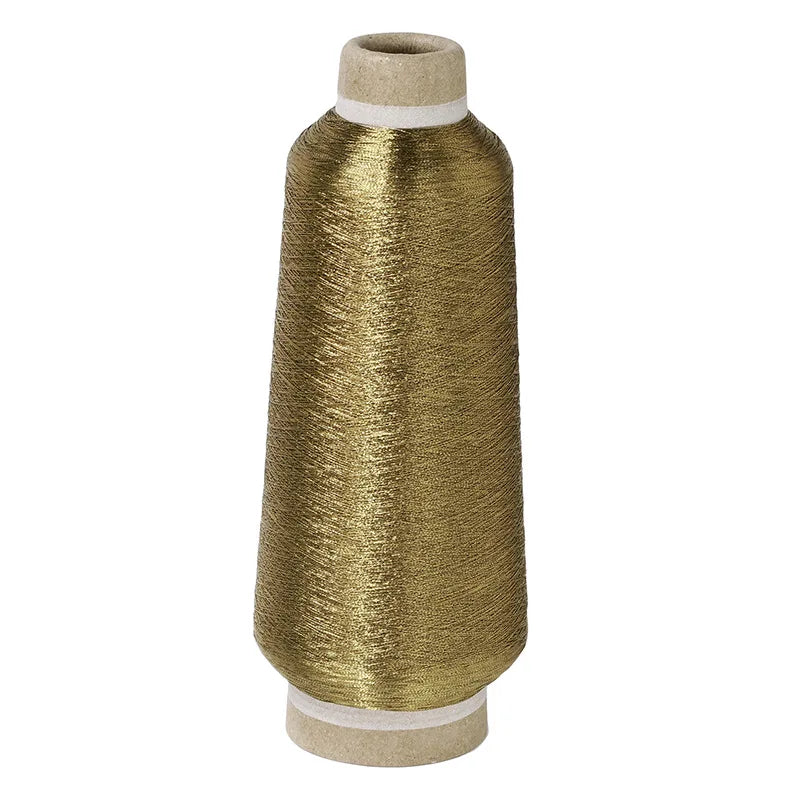 Embroidery Floss, Metallic Gold & Silver Colors for Handmade Needlework