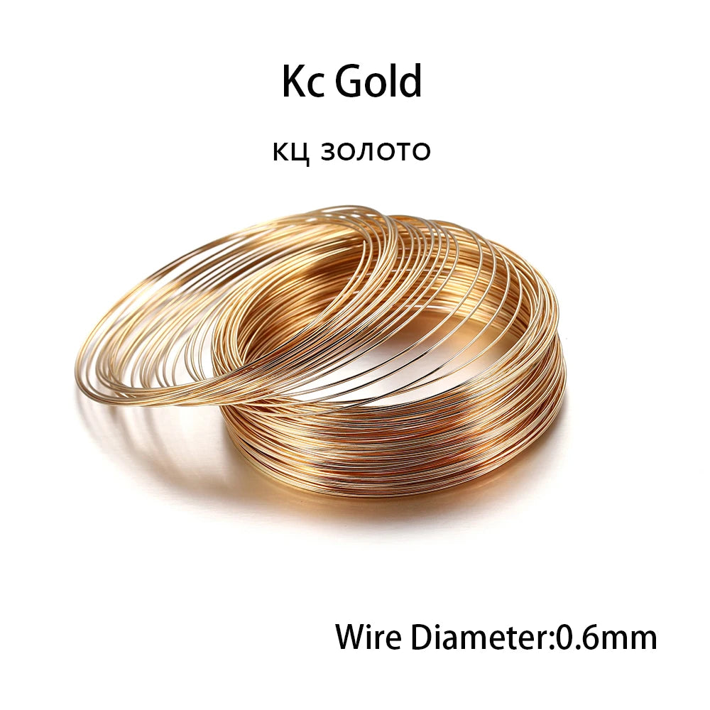 Beading Wire Loops Silver Gold Bronze Memory Steel Bracelets DIY Jewelry Making