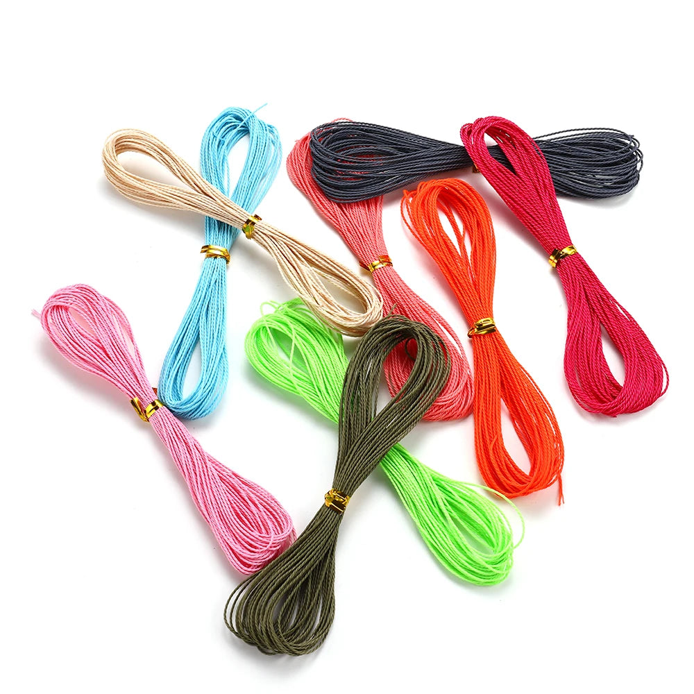 Beading Cord Waxed Cotton String Rope Bracelet Necklace DIY Jewelry Making