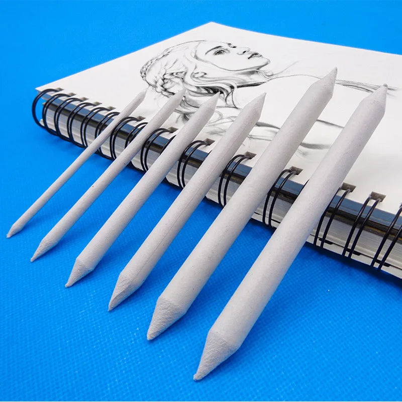 Blending Stumps Set — 3-Piece Rice Paper Tortillons for Charcoal & Sketch Art