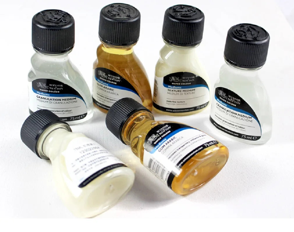 Winsor & Newton Watercolor Mediums — 75ml (Gum Arabic, Masking Fluid & More)