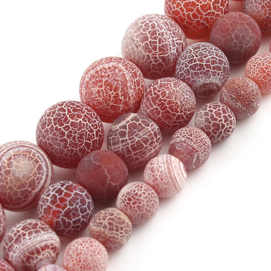 Stone Beads Matte Pink Zebra Jasper Howlite Styles for DIY Jewelry Making