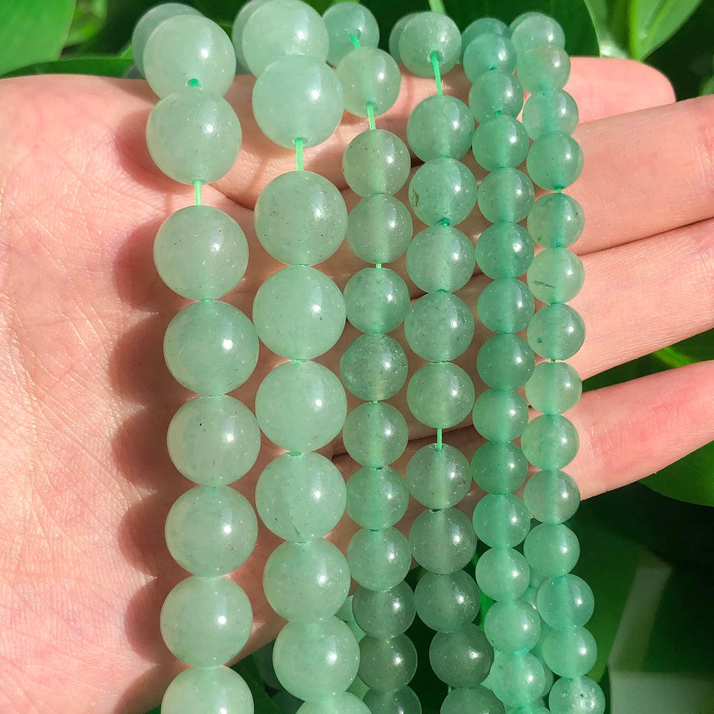 Stone Beads Round Jade Chalcedony Styles for DIY Jewelry Making Craft Beads
