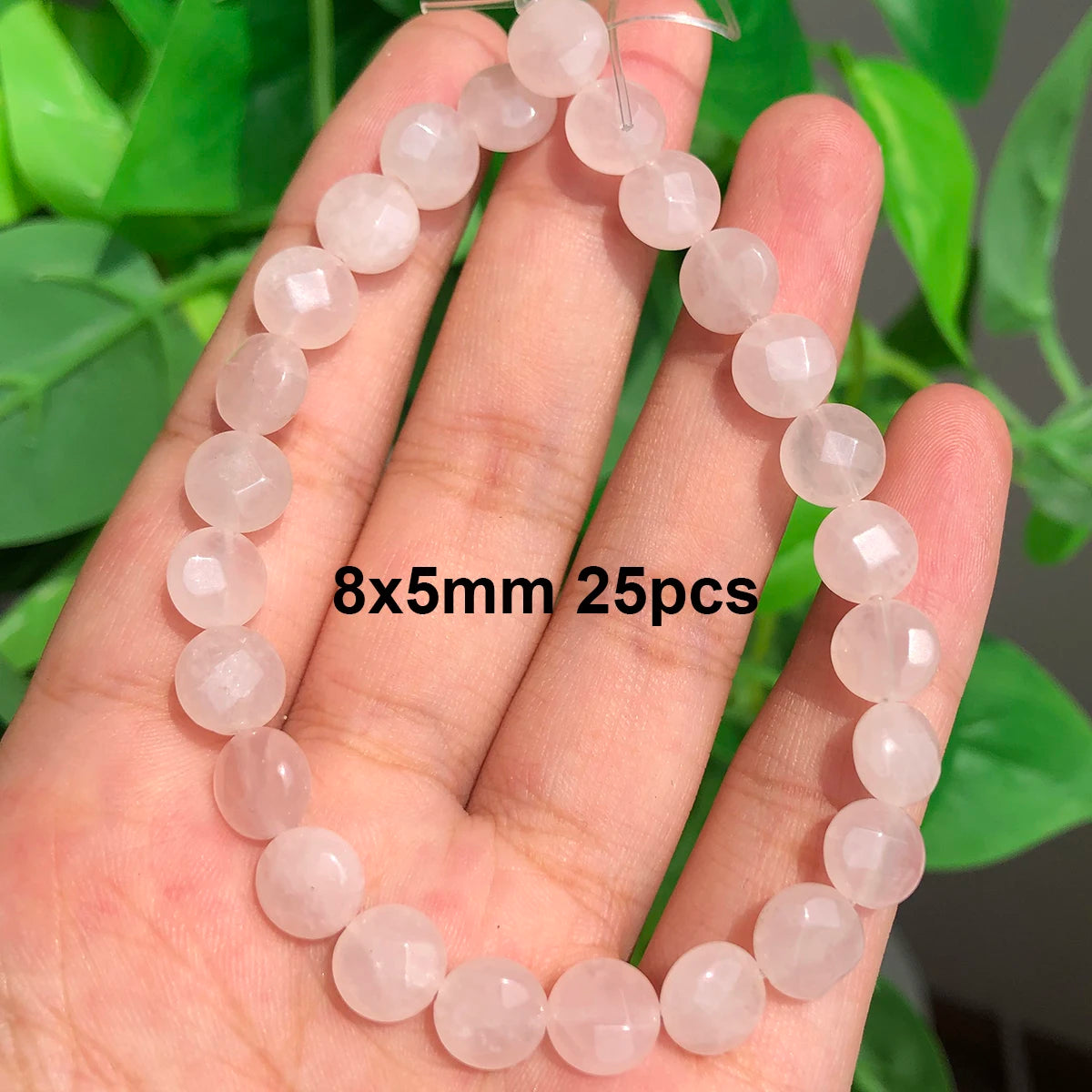 Stone Beads Pink Rose Quartz-Style Mixed Shapes for DIY Jewelry Making