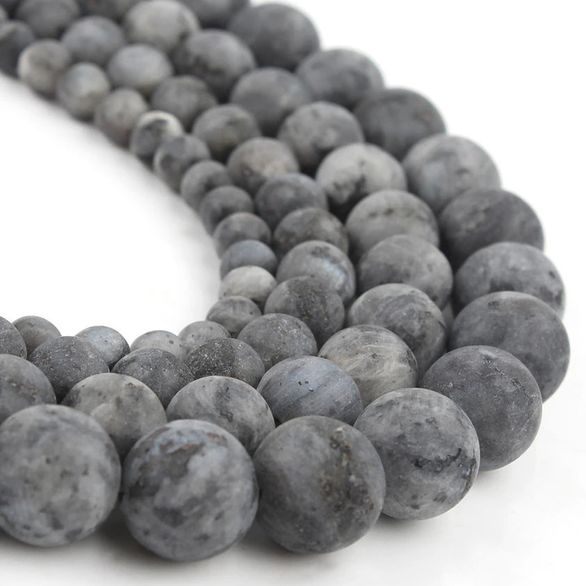 Stone Beads Matte Round Picasso Jasper Agate Styles for DIY Jewelry Making