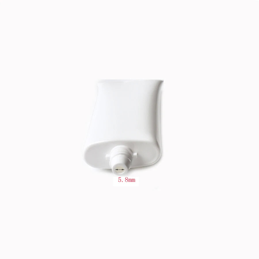 Squeeze Tubes Empty White PE Gold Silver Tone Screw Caps 30 Pack