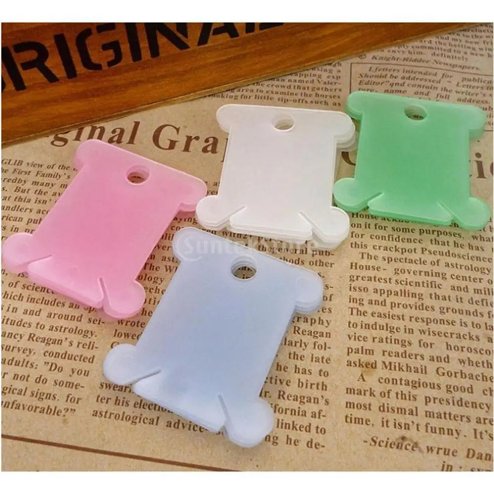 Thread Bobbins, Plastic Rolling Floss Boards for Embroidery & Sewing