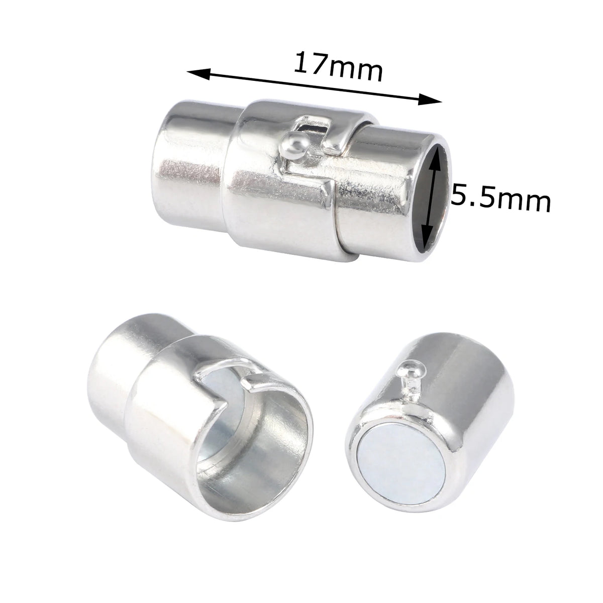 Magnetic Clasps Stainless Steel Leather Cord Ends DIY Jewelry Making