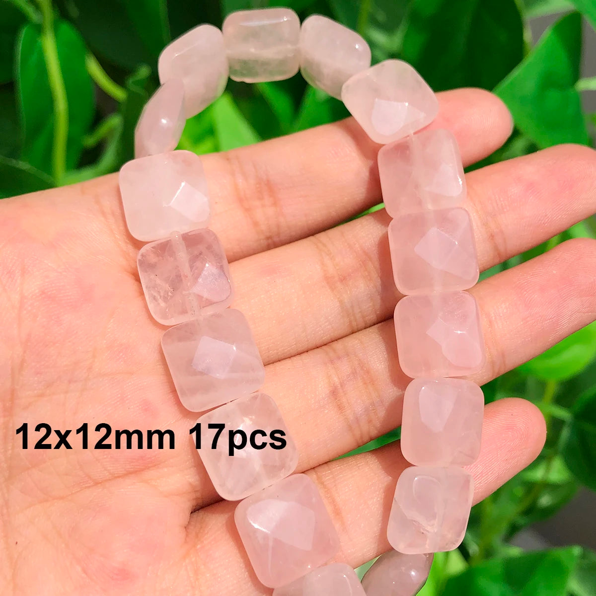Stone Beads Pink Rose Quartz-Style Mixed Shapes for DIY Jewelry Making