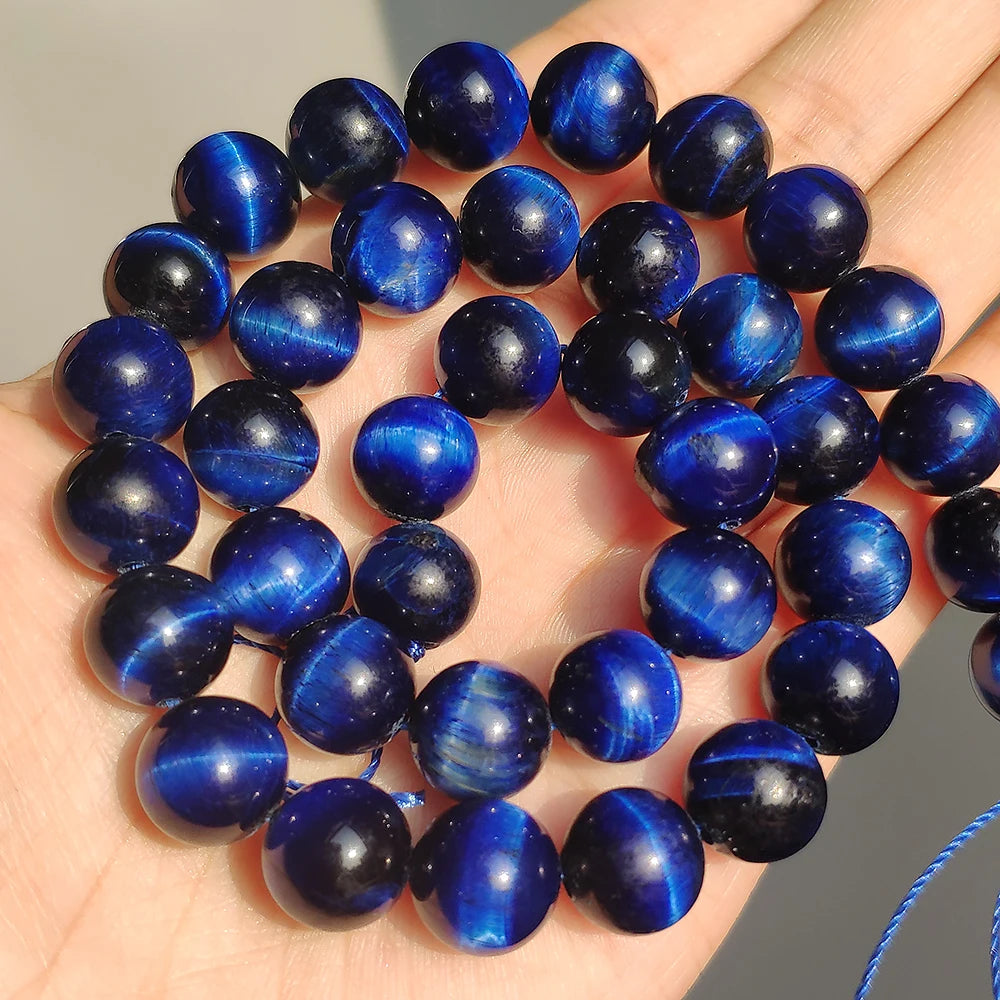 Stone Beads Yellow Tiger Eye Round Spacer Strand for DIY Jewelry Making