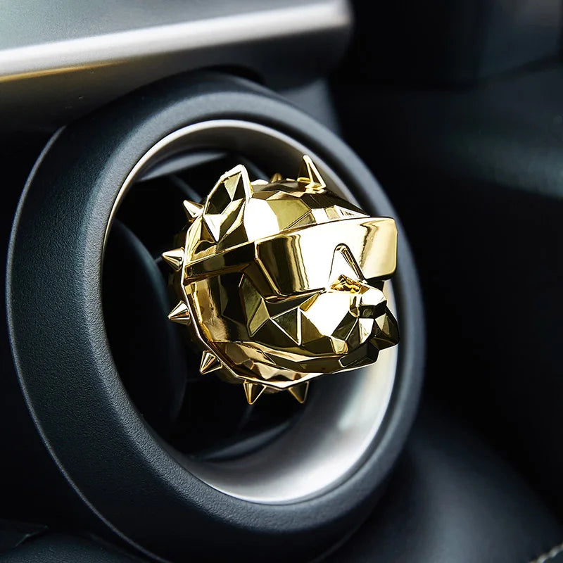 NO PERFUME Bulldog Air Freshener Car Dashboard Ornament Decoration