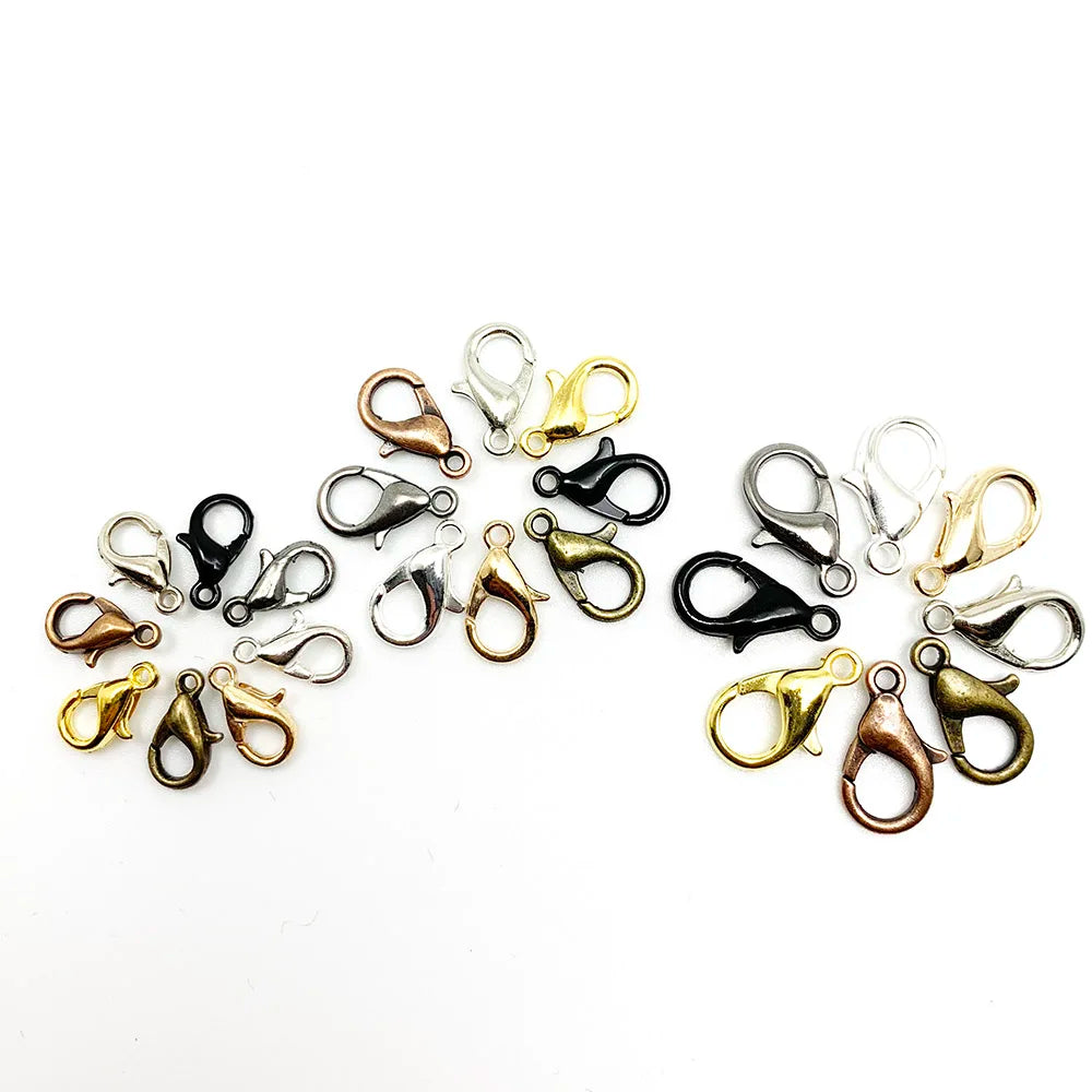 Lobster Clasps Gold Color Necklace Chain Connectors DIY Jewelry Making