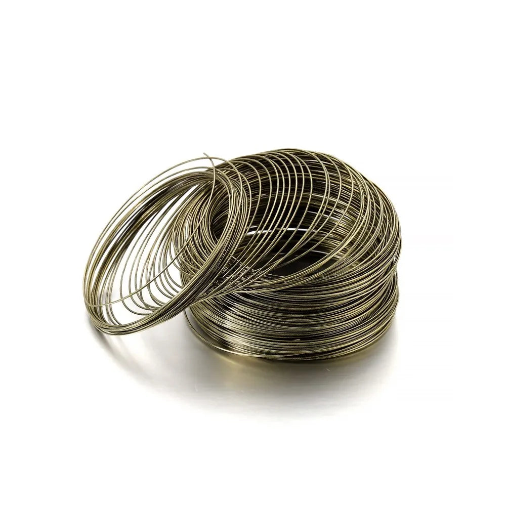 Beading Wire Loops Silver Gold Bronze Memory Steel Bracelets DIY Jewelry Making