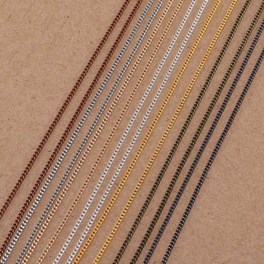 Jewelry Chains Gold Bronze Plated Necklace Materials Necklace DIY Jewelry Making