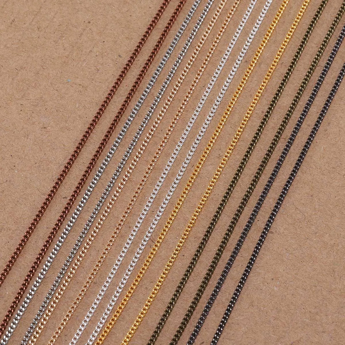 Jewelry Chains Gold Bronze Plated Necklace Materials Necklace DIY Jewelry Making