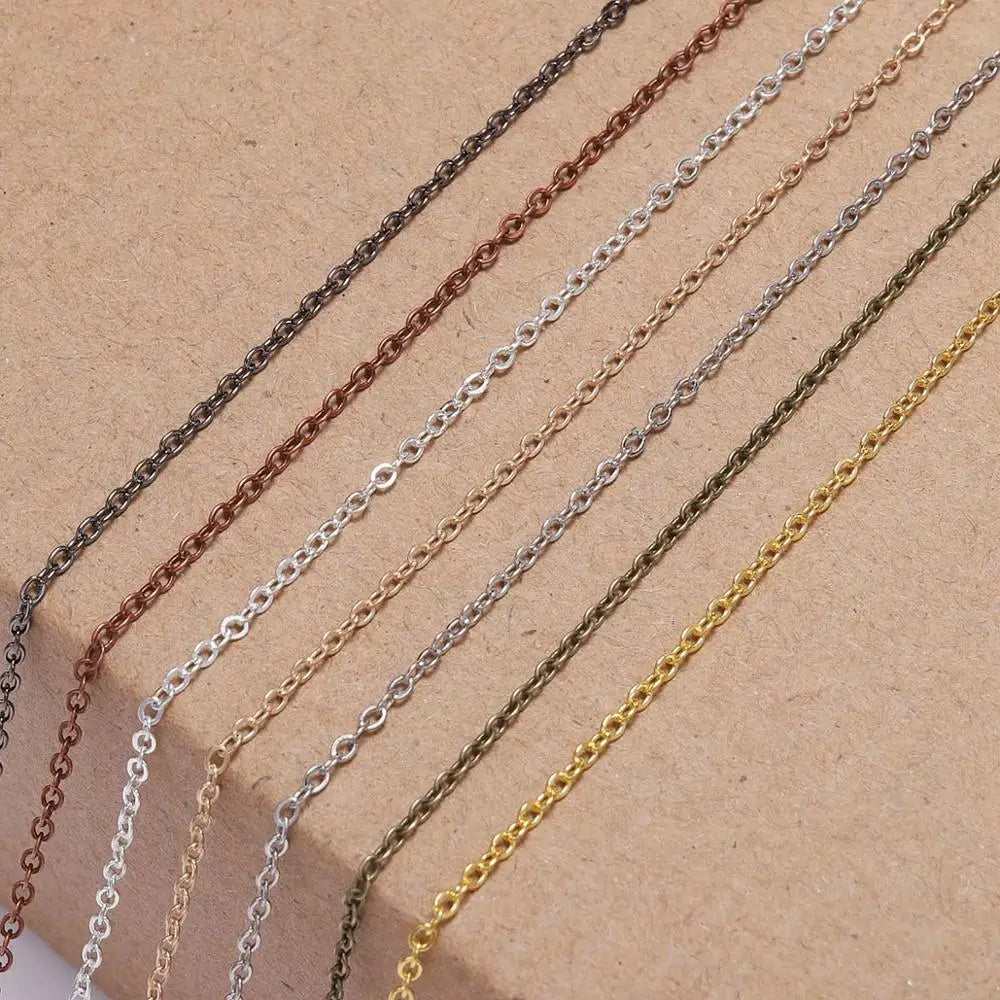 Jewelry Chains Gold Bronze Plated Necklace Chain Necklace DIY Jewelry Making