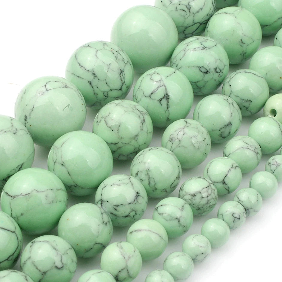 Stone Beads Round Green Agate Jasper Tiger Eye Styles for DIY Jewelry Making