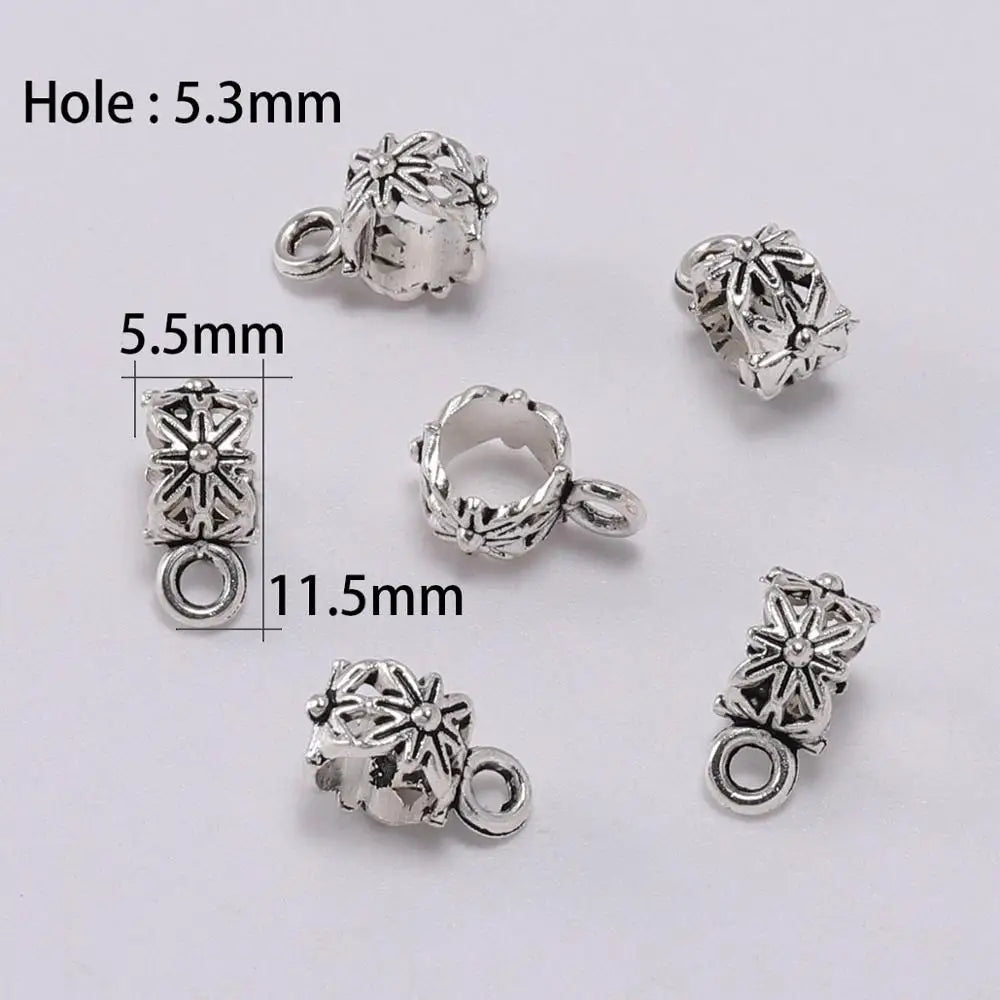 Pendant Bails Hook Clip Necklace Connectors DIY Jewelry Making Craft Supplies