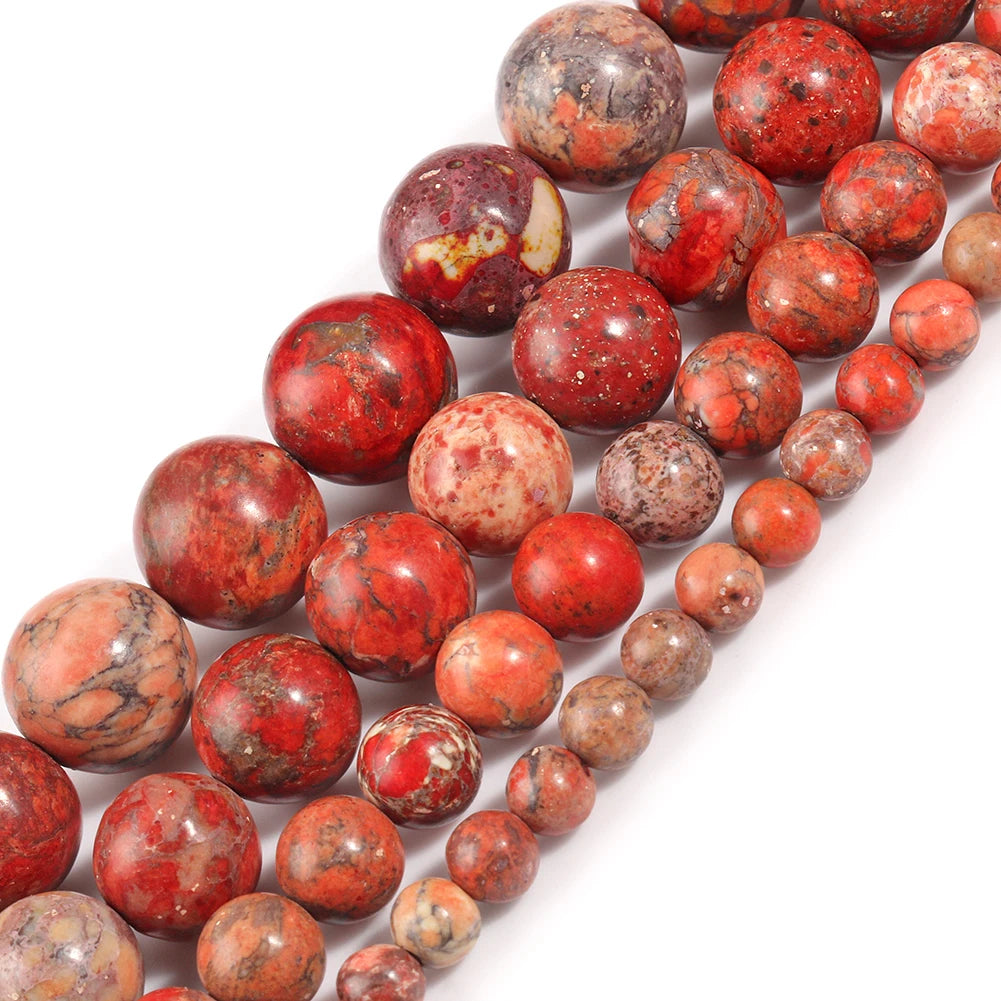 Stone Beads Round Turquoise Howlite Jasper Styles for DIY Jewelry Making