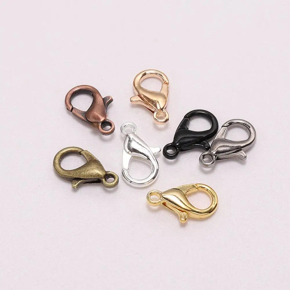 Lobster Clasps Gold Color Necklace Chain Connectors DIY Jewelry Making