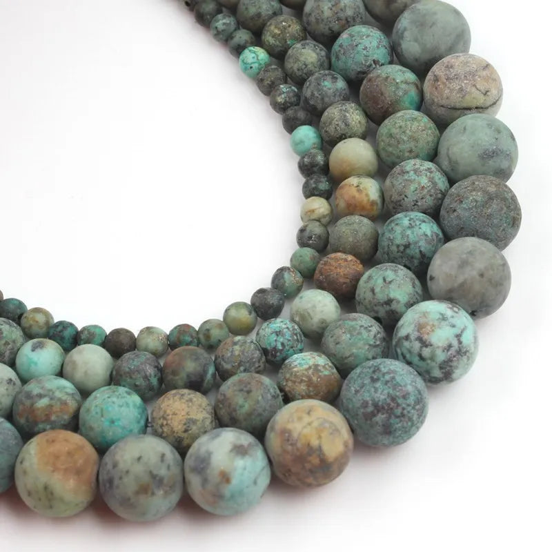 Stone Beads Matte Round Picasso Jasper Agate Styles for DIY Jewelry Making