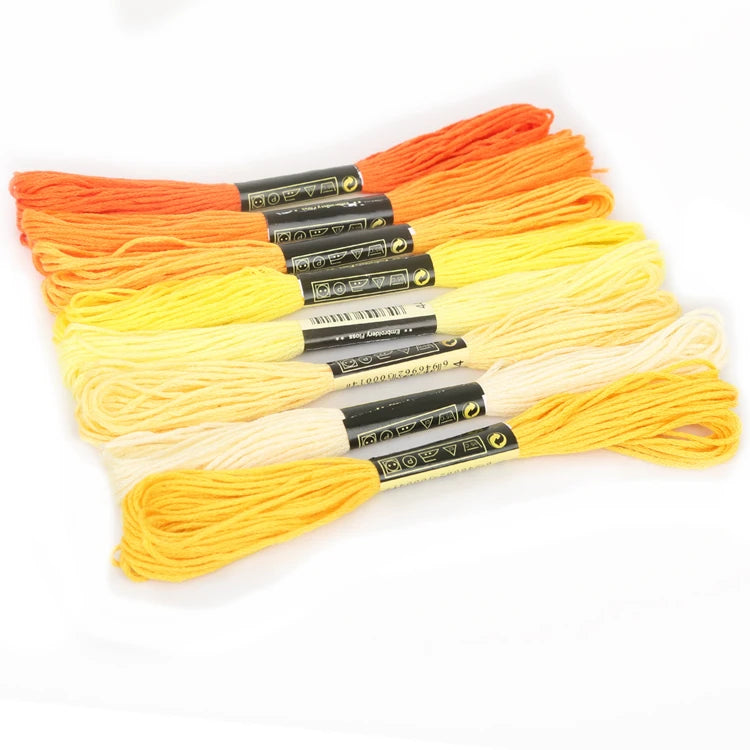 Embroidery Thread, Gradient & Solid Colors for Handmade Cross-Stitch Crafts