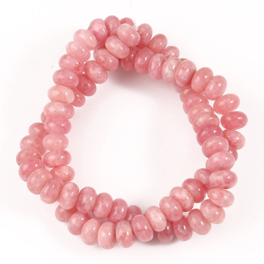 Stone Beads Angelite-Style Jade Abacus Rondelle for DIY Jewelry Making
